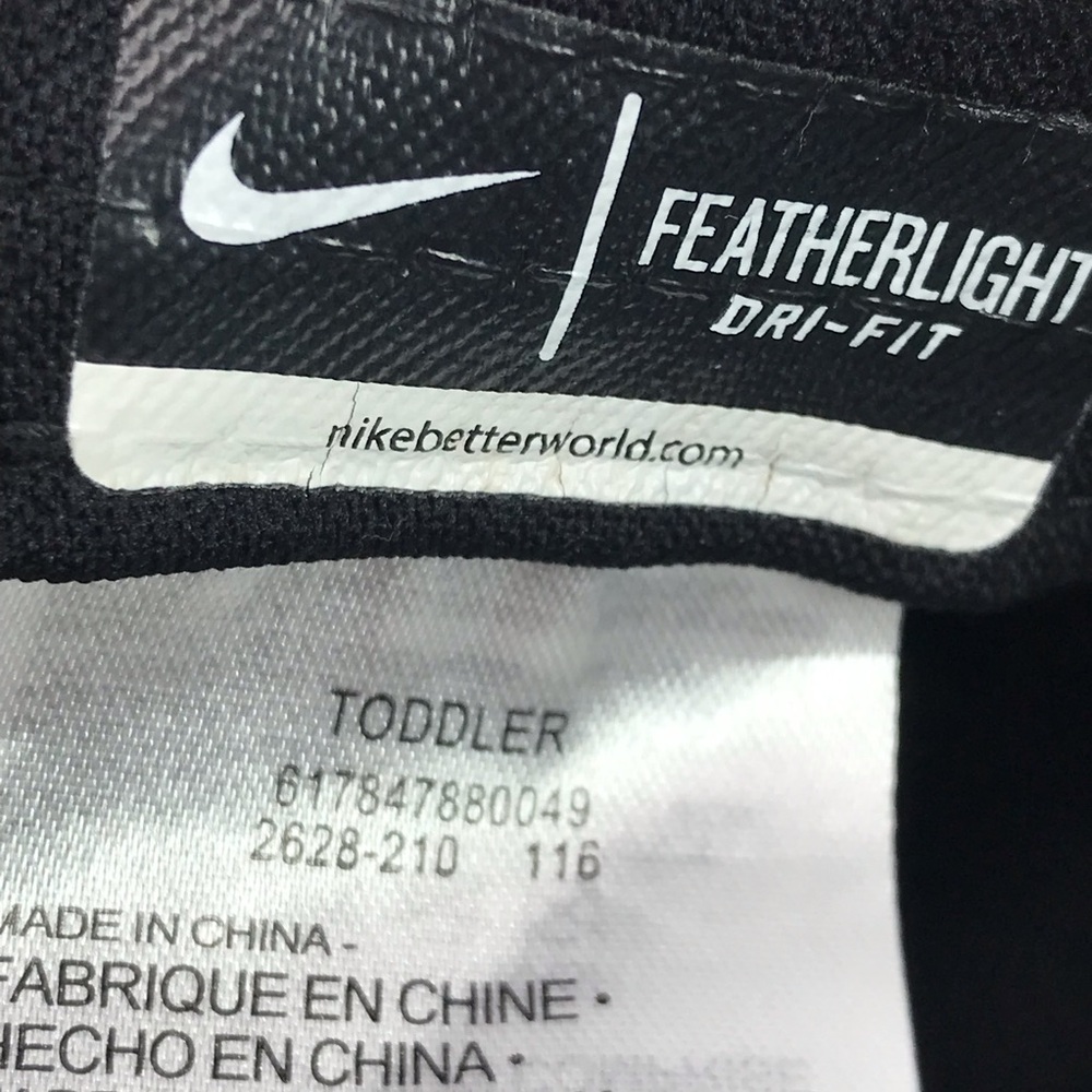 Nike Aerobill TODDLER Size Featherlight Dri-Fit Black White Hat Baseball - Picture 8 of 8